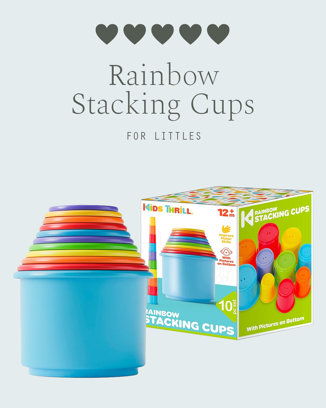 Rainbow Stacking Cups